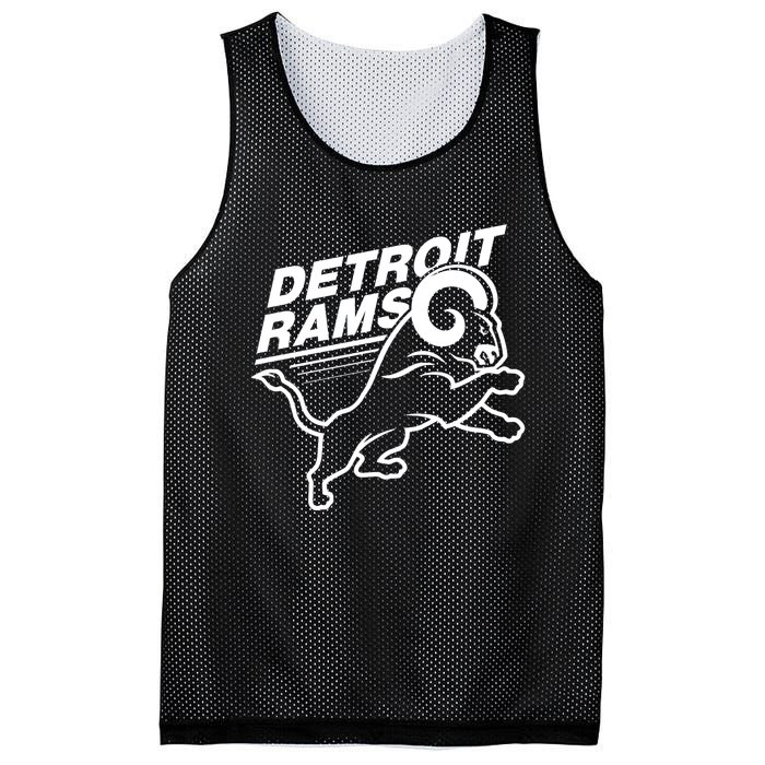 Detroit Rams Mesh Reversible Basketball Jersey Tank