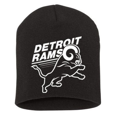 Detroit Rams Short Acrylic Beanie