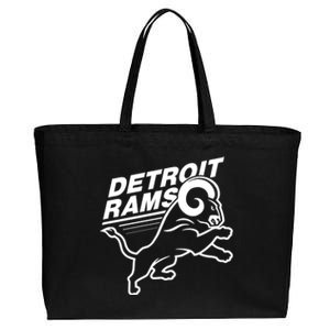 Detroit Rams Cotton Canvas Jumbo Tote