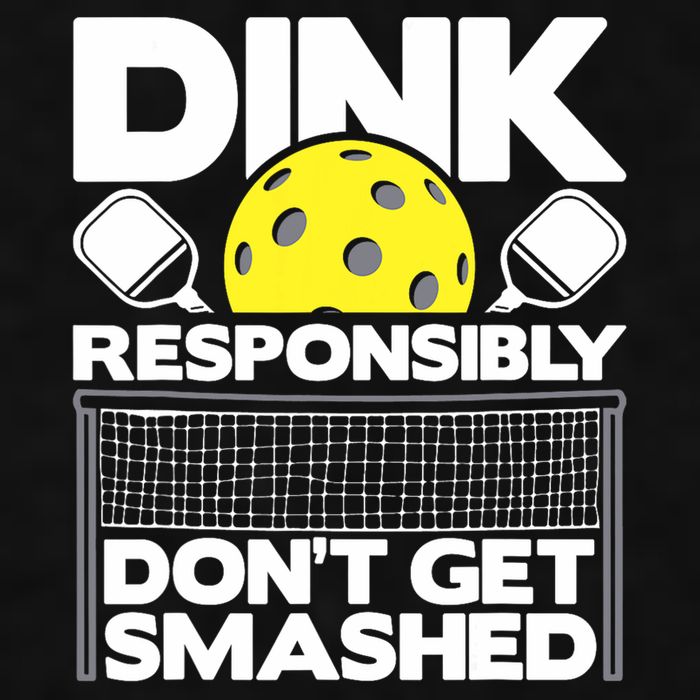 Dink Responsibly Don't Get Smashed Pickleball Paddleball Ladies PosiCharge Tri-Blend Wicking Tank