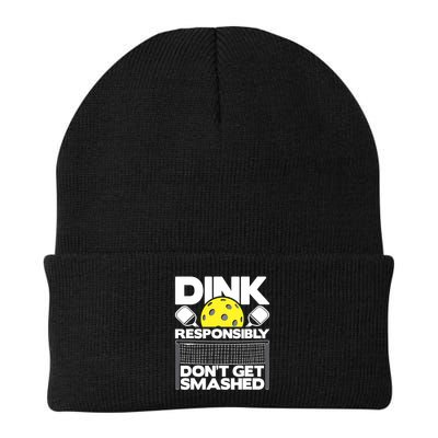 Dink Responsibly Don't Get Smashed Pickleball Paddleball Beanie