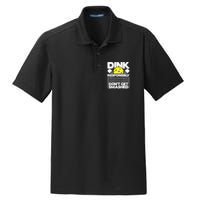 Dink Responsibly Don't Get Smashed Pickleball Paddleball Dry Zone Grid Polo