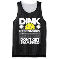 Dink Responsibly Don't Get Smashed Pickleball Paddleball Mesh Reversible Basketball Jersey Tank