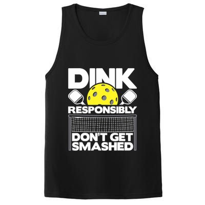 Dink Responsibly Don't Get Smashed Pickleball Paddleball PosiCharge Competitor Tank