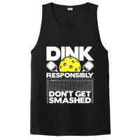 Dink Responsibly Don't Get Smashed Pickleball Paddleball PosiCharge Competitor Tank