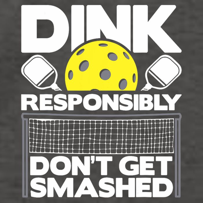 Dink Responsibly Don't Get Smashed Pickleball Paddleball Vector Backpack