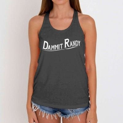 Dammit Randy Women's Knotted Racerback Tank