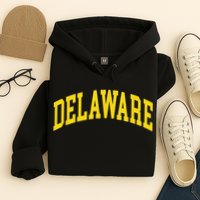 Delaware Retro DE Vintage Throwback Hoodie