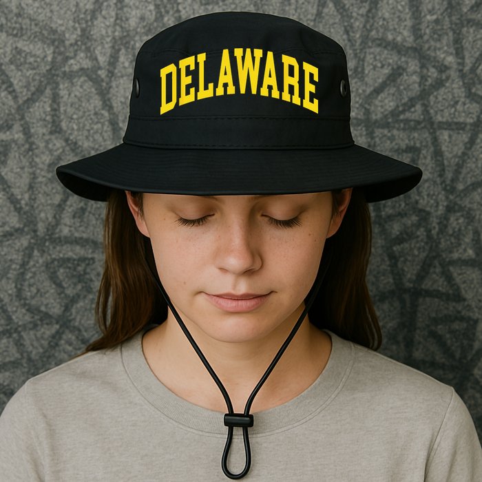 Delaware Retro DE Vintage Throwback Bucket Hat