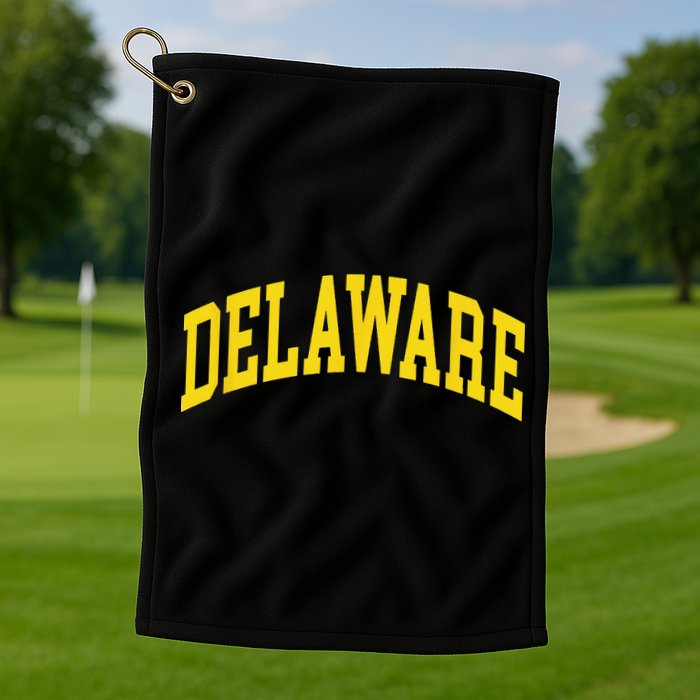 Delaware Retro DE Vintage Throwback Golf Towel