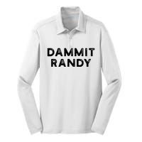 Dammit Randy Silk Touch Performance Long Sleeve Polo