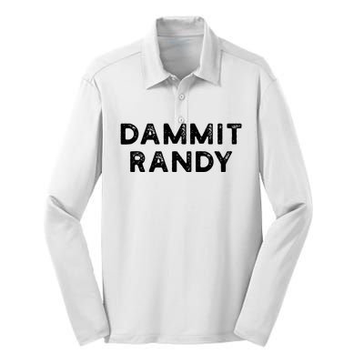 Dammit Randy Silk Touch Performance Long Sleeve Polo