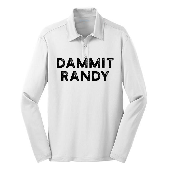 Dammit Randy Silk Touch Performance Long Sleeve Polo