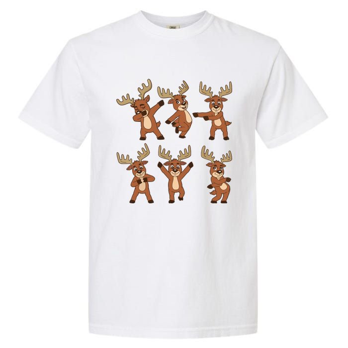 Dancing Reindeer Dance Challenge Christmas Girls Garment-Dyed Heavyweight T-Shirt