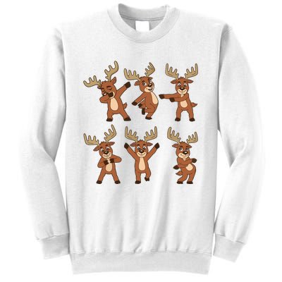 Dancing Reindeer Dance Challenge Christmas Girls Sweatshirt