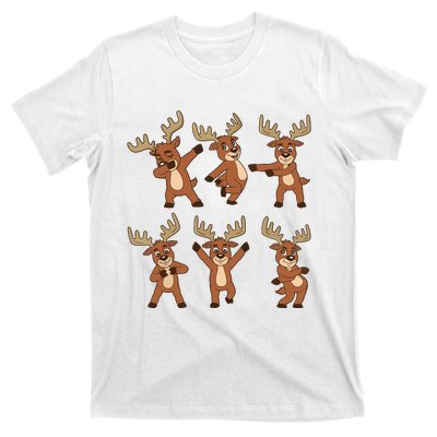 Dancing Reindeer Dance Challenge Christmas Girls T-Shirt