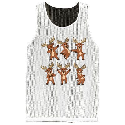 Dancing Reindeer Dance Challenge Christmas Girls Mesh Reversible Basketball Jersey Tank