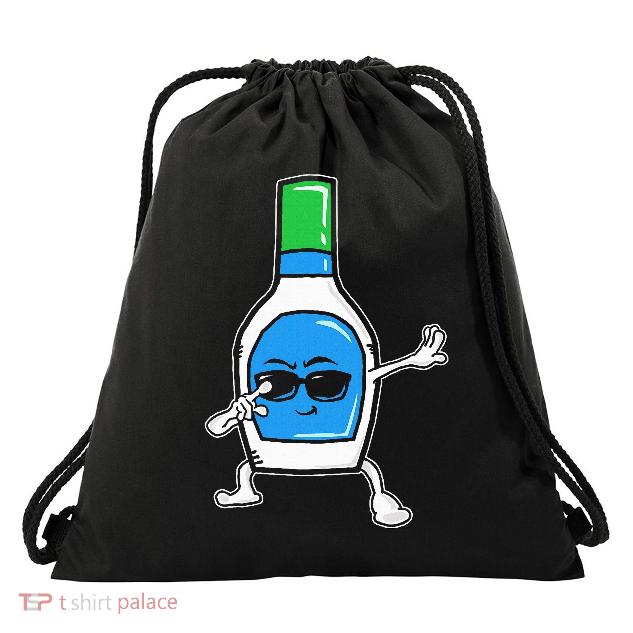 Dabbing Ranch Dressing Drawing Drawstring Bag