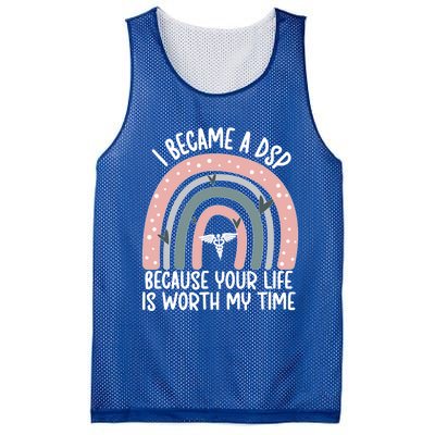 Dsp Rainbow Direct Support Professional Week Cute Gift Mesh Reversible Basketball Jersey Tank