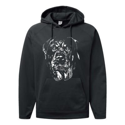 Dog Rottweiler Performance Fleece Hoodie