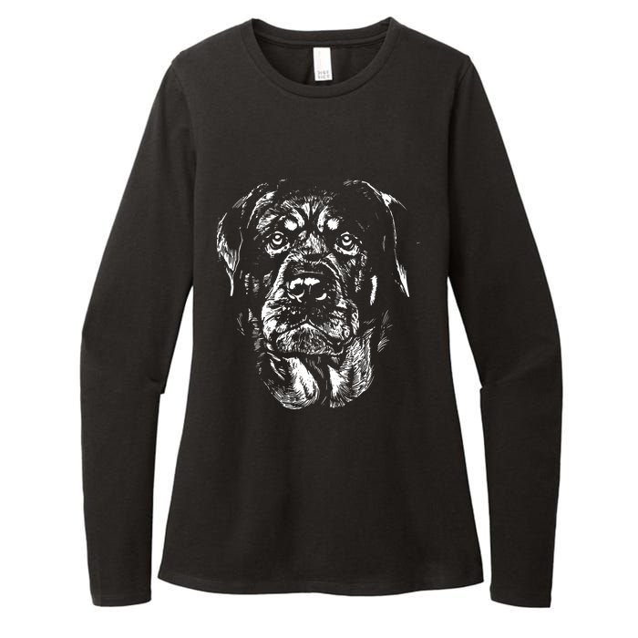 Dog Rottweiler Womens CVC Long Sleeve Shirt