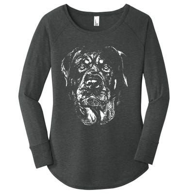 Dog Rottweiler Women's Perfect Tri Tunic Long Sleeve Shirt