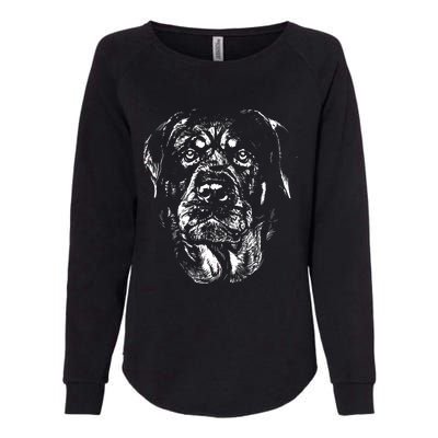 Dog Rottweiler Womens California Wash Sweatshirt