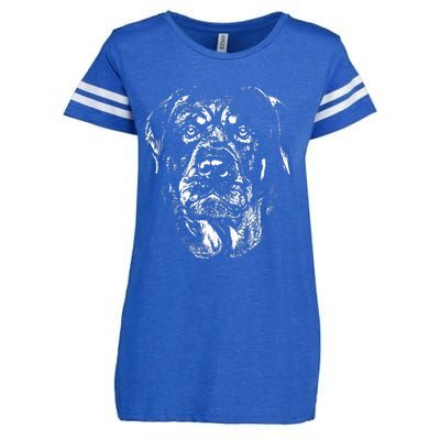 Dog Rottweiler Enza Ladies Jersey Football T-Shirt