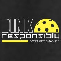 Dink Responsibly Don't Get Smashed Funny Pickleball Garment-Dyed Fleece Hoodie