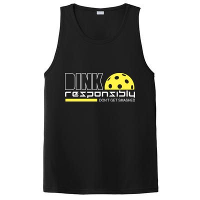Dink Responsibly Don't Get Smashed Funny Pickleball PosiCharge Competitor Tank