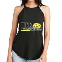 Dink Responsibly Don't Get Smashed Funny Pickleball Women's Perfect Tri Rocker Tank