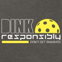 Dink Responsibly Don't Get Smashed Funny Pickleball Cotton Canvas Backpack