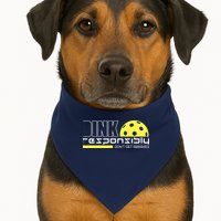 Dink Responsibly Don't Get Smashed Funny Pickleball USA-Made Doggie Bandana
