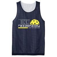 Dink Responsibly Don't Get Smashed Funny Pickleball Mesh Reversible Basketball Jersey Tank