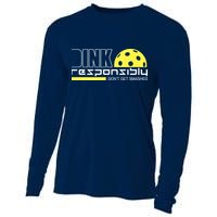 Dink Responsibly Don't Get Smashed Funny Pickleball Cooling Performance Long Sleeve Crew