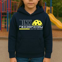 Dink Responsibly Don't Get Smashed Funny Pickleball Kids Hoodie