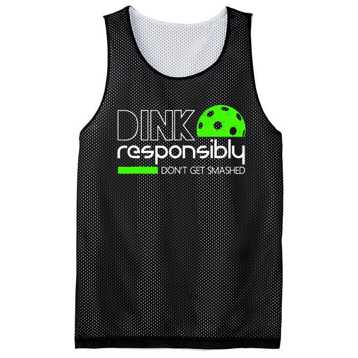 Dink Responsibly Dont Get Smashed Mesh Reversible Basketball Jersey Tank