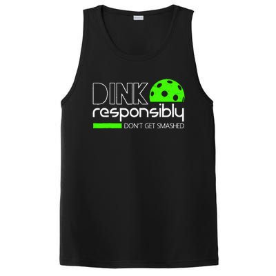 Dink Responsibly Dont Get Smashed PosiCharge Competitor Tank