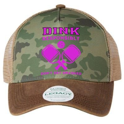 Dink Responsibly Don't Get Smashed Purple Pickleball Paddles Legacy Tie Dye Trucker Hat