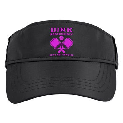 Dink Responsibly Don't Get Smashed Purple Pickleball Paddles Adult Drive Performance Visor