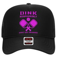 Dink Responsibly Don't Get Smashed Purple Pickleball Paddles Hat