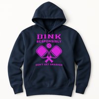 Dink Responsibly Don't Get Smashed Purple Pickleball Paddles Hoodie