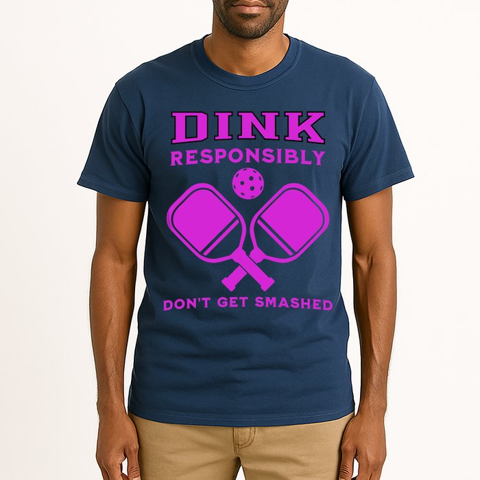 Dink Responsibly Don't Get Smashed Purple Pickleball Paddles Tall T-Shirt