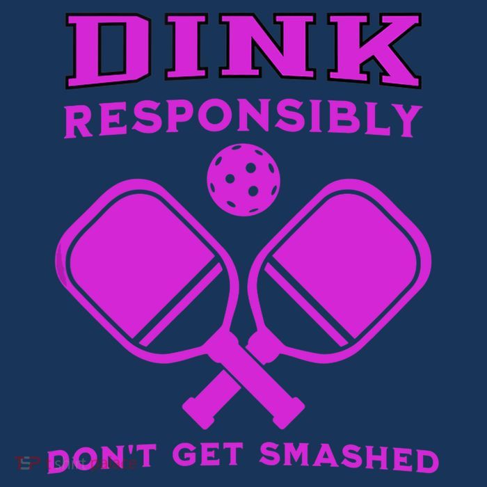 Dink Responsibly Don't Get Smashed Purple Pickleball Paddles Flatbill Hat