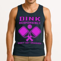 Dink Responsibly Don't Get Smashed Purple Pickleball Paddles Tank Top