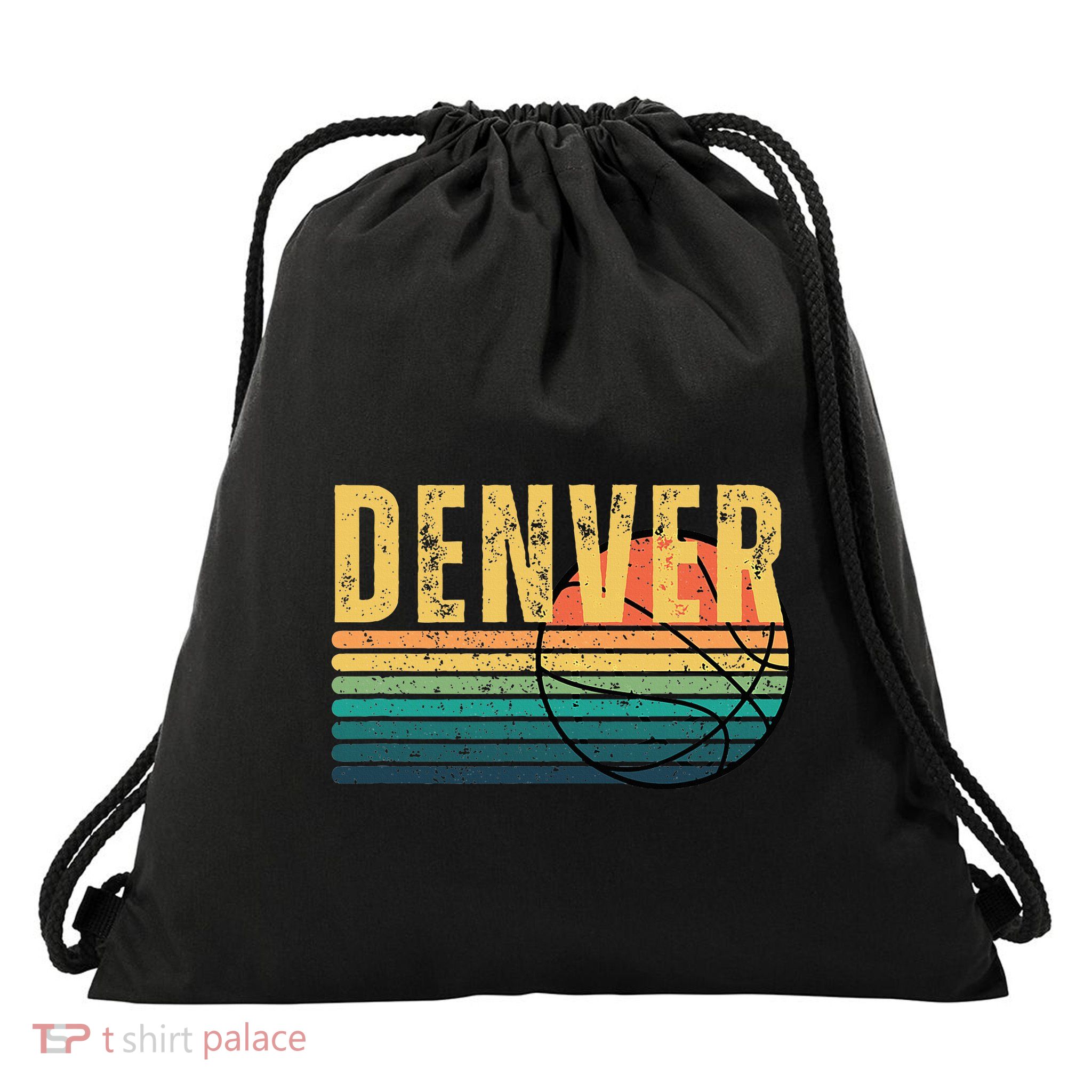 Denver Retro Drawstring Bag