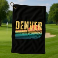 Denver Retro Golf Towel