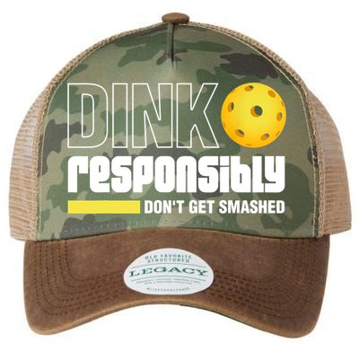 Dink Responsibly Don't Get Smashed Pickleball Gift TShirt Legacy Tie Dye Trucker Hat
