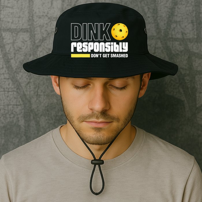 Dink Responsibly Don't Get Smashed Pickleball Gift TShirt Bucket Hat