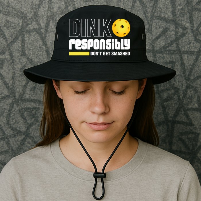Dink Responsibly Don't Get Smashed Pickleball Gift TShirt Bucket Hat